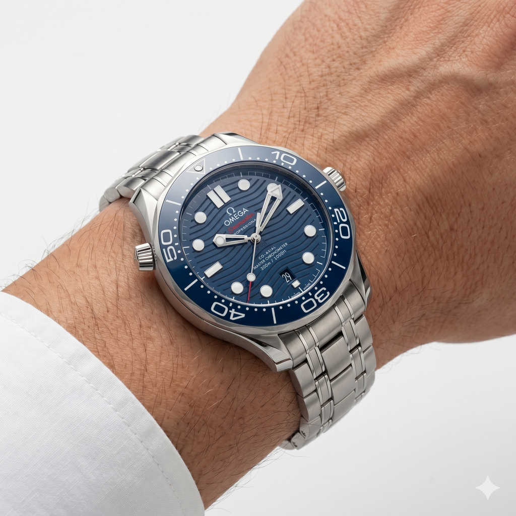 Omega Seamaster Pro: Blue Dial, Stainless Steel ⌚🌊💎