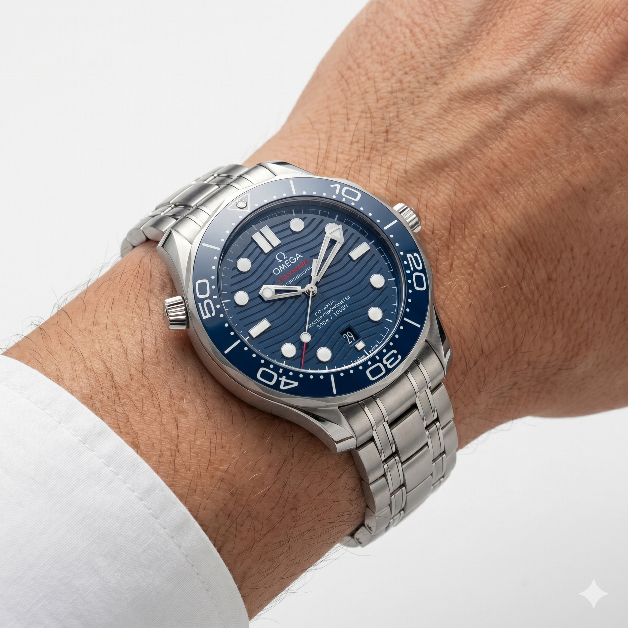 Omega Seamaster Pro: Blue Dial, Stainless Steel ⌚🌊💎