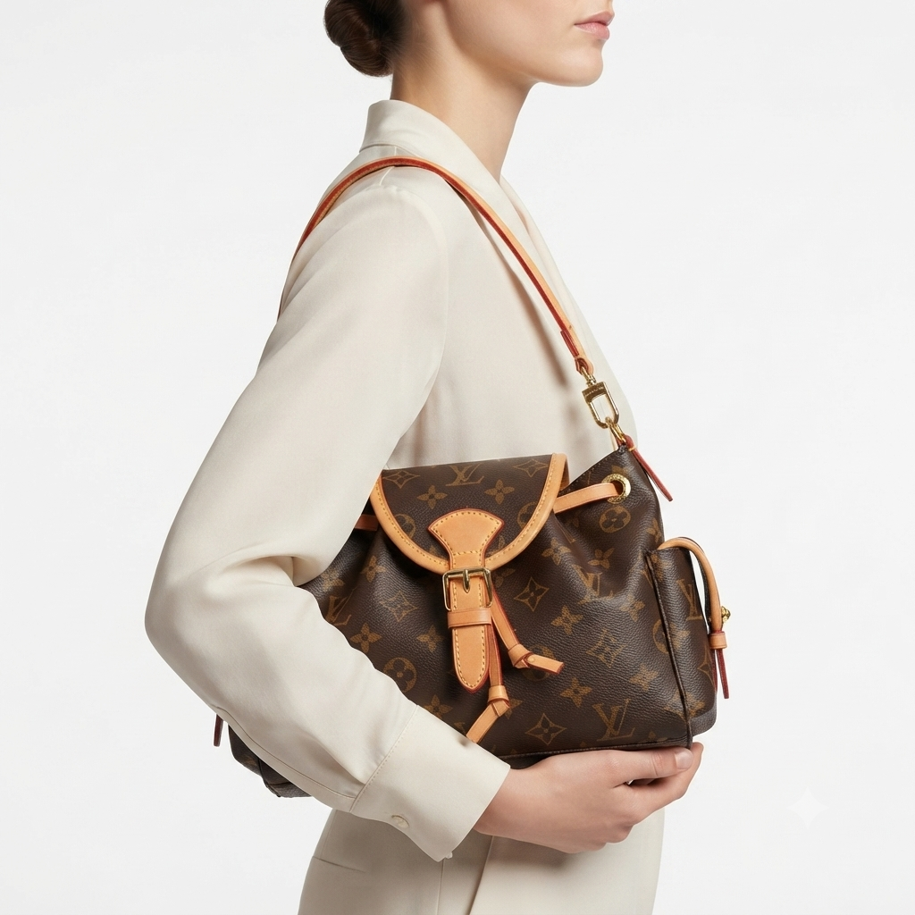 Louis Vuitton Monogram Handbag with Gold-Tone Chain Details 👜✨