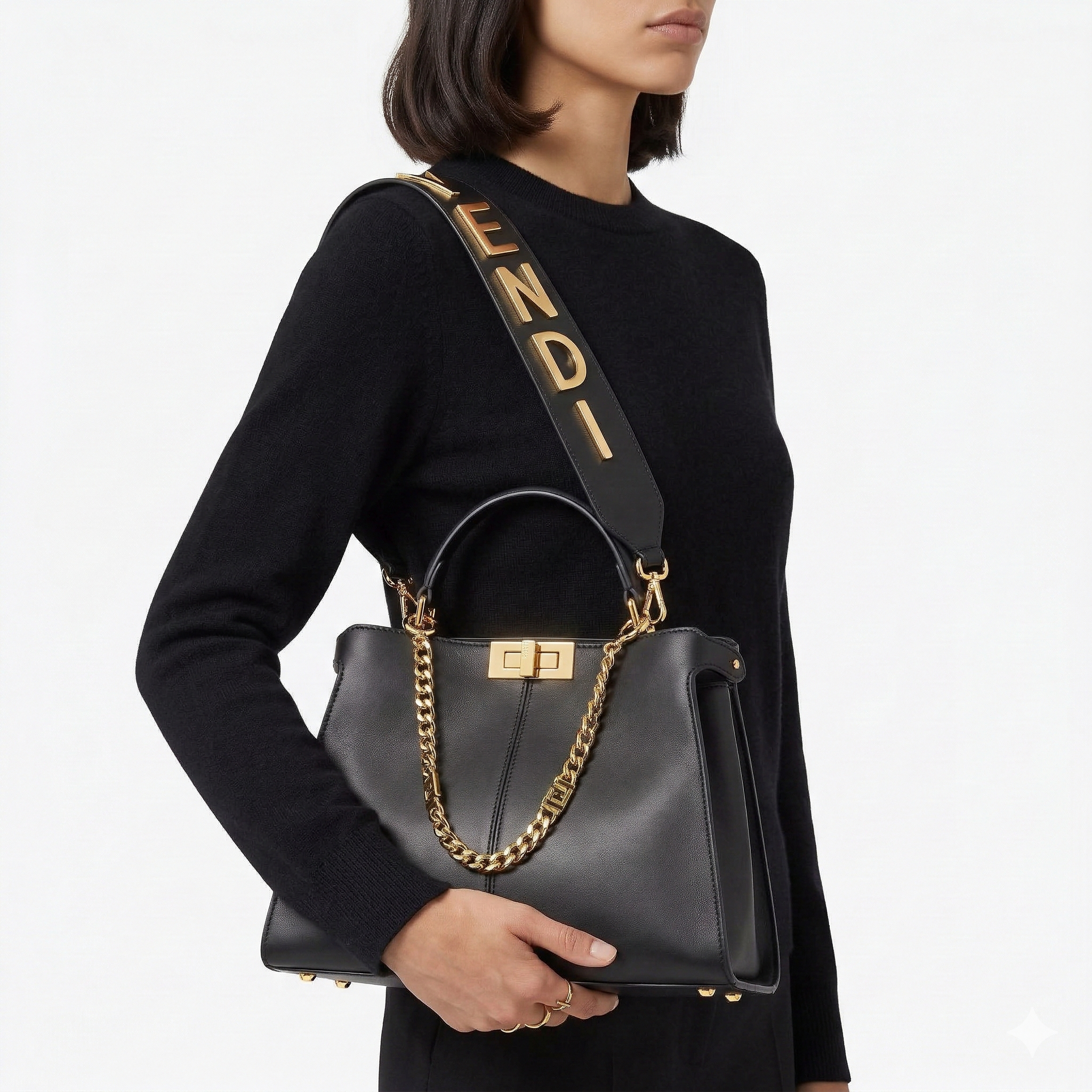 Fendi Black Tote: Iconic Style 🖤