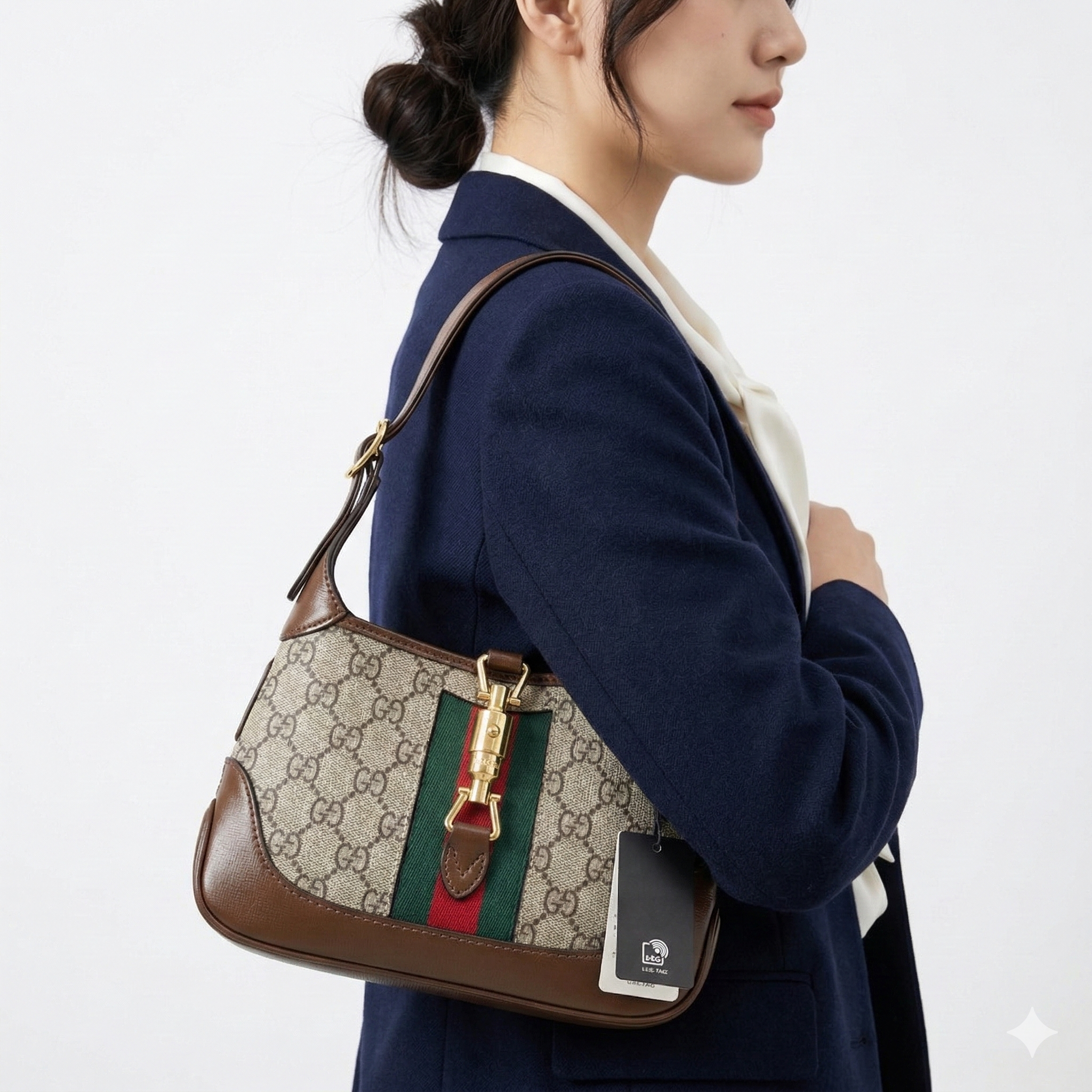 GUCCI Brown Monogram Bag 👜 Chic Carryall 🤎