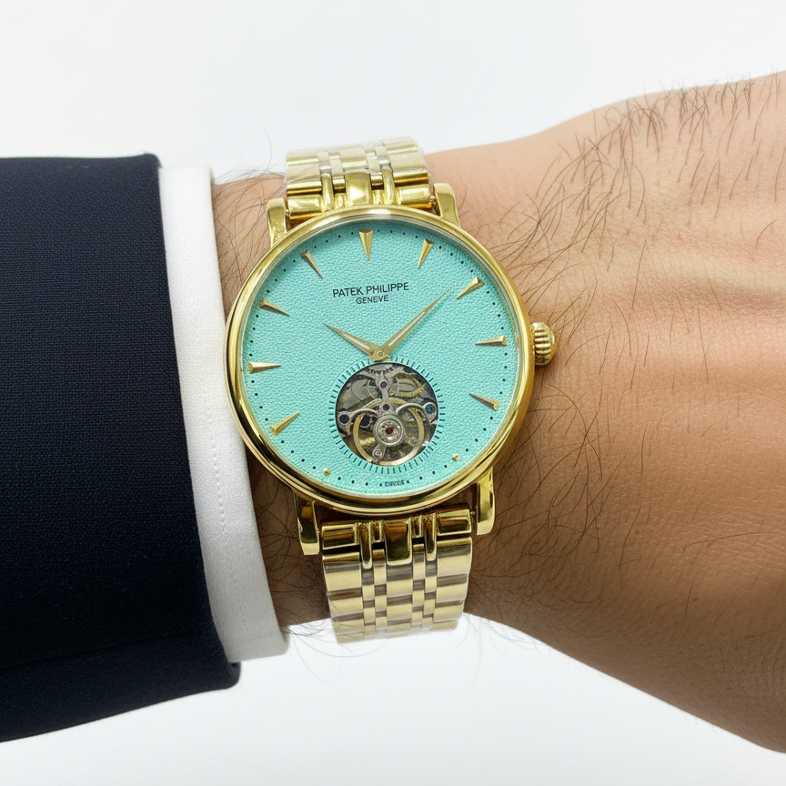 Patek Philippe Skeleton Dial Gold Wristwatch ⌚✨💎