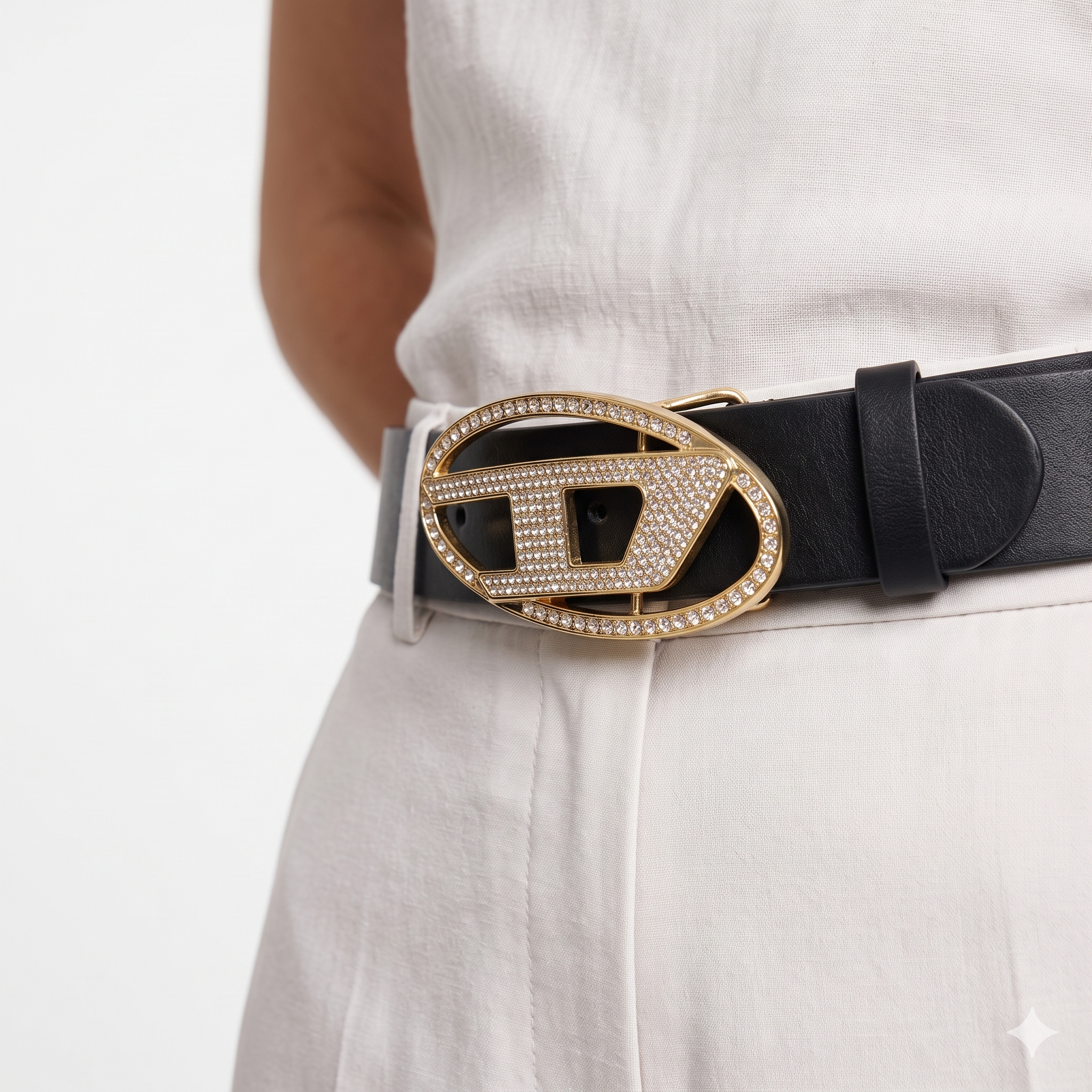 Diesel Interchangeable Buckle Belt Set in Genuine Leather ✨🖤