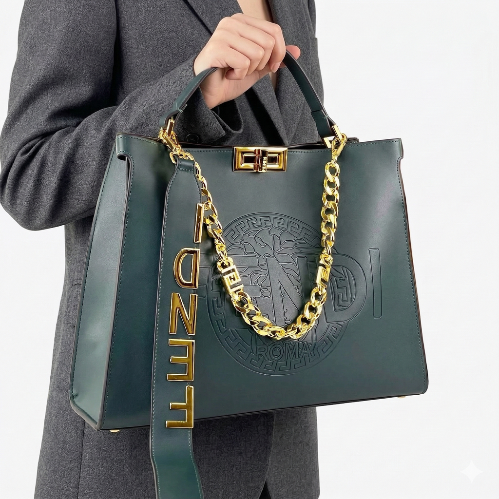 Fendi Colorblock Bag 💚🤎🤍🖤