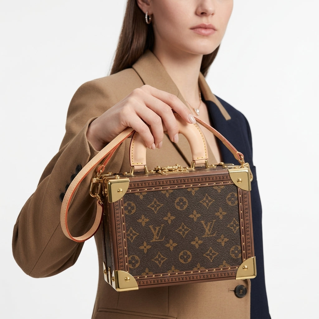 Monogram Trunk Bag with Gold Tone Hardware