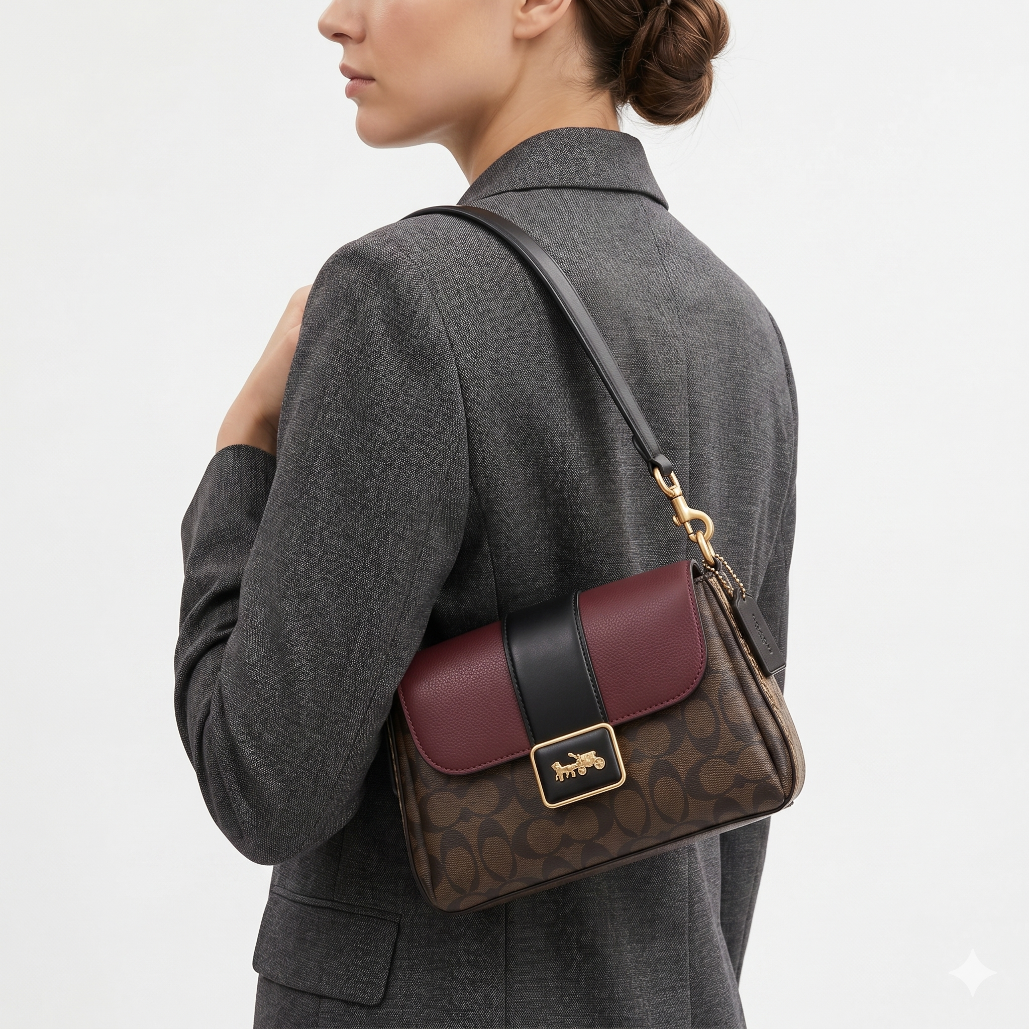 Coach Mirror Original: Brown & Burgundy Luxe 👜🤎