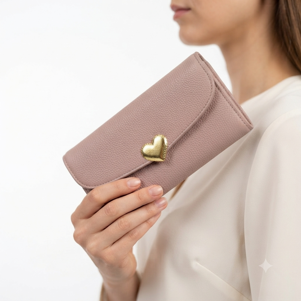 Louie Dennis Heart Clasp 3-Piece Wallet Gift Set 💖✨
