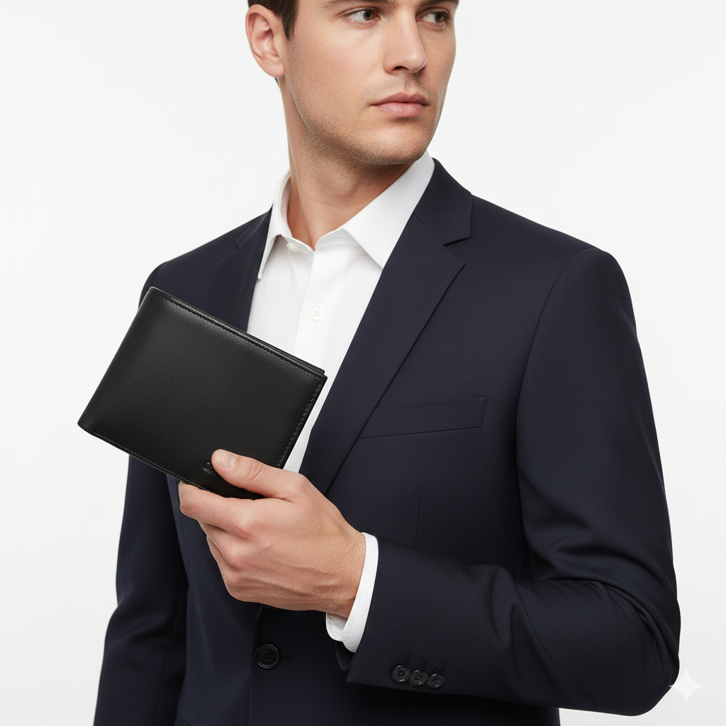 Tommy Hilfiger Men's Black Two-Tone Logo Bi-Fold Wallet 🖤🔠🚩