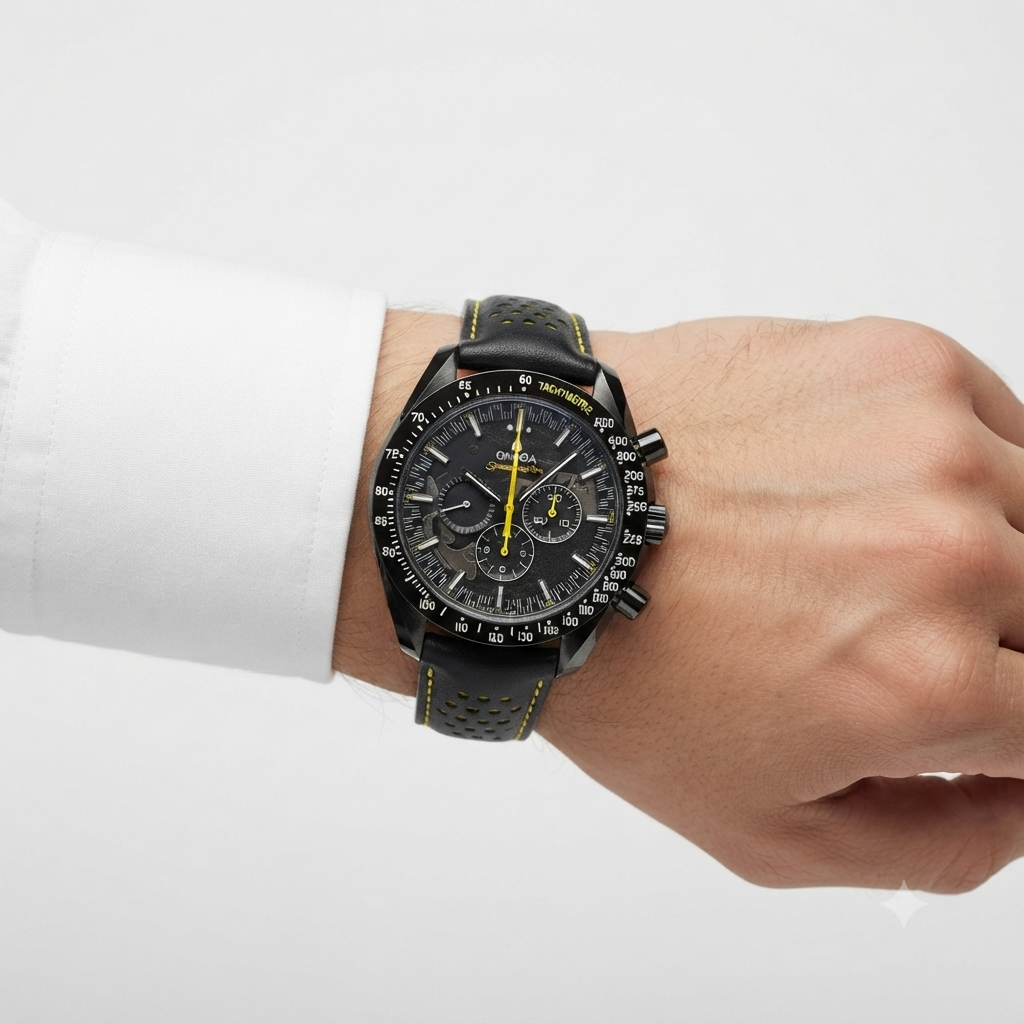 Omega Speedmaster Super Racing Chronograph with Perforated Leather