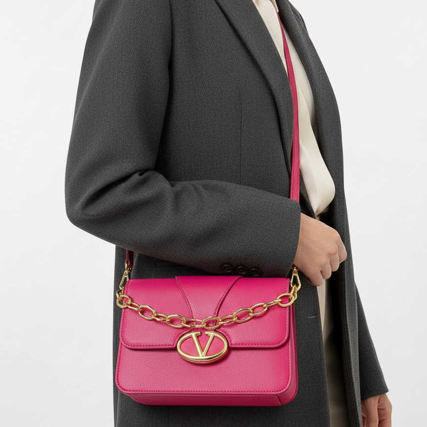 Valentino VLogo Chain Crossbody Bag 💖👜✨