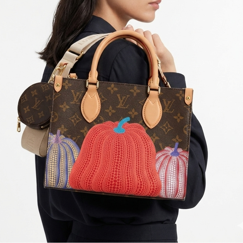 Louis Vuitton x Yayoi Kusama Monogram OnTheGo PM Pumpkin Bag 🎃👜✨