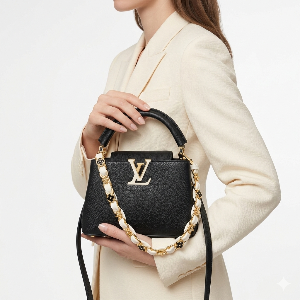 LV Monogram Black & Gold Accent Bag 🖤✨