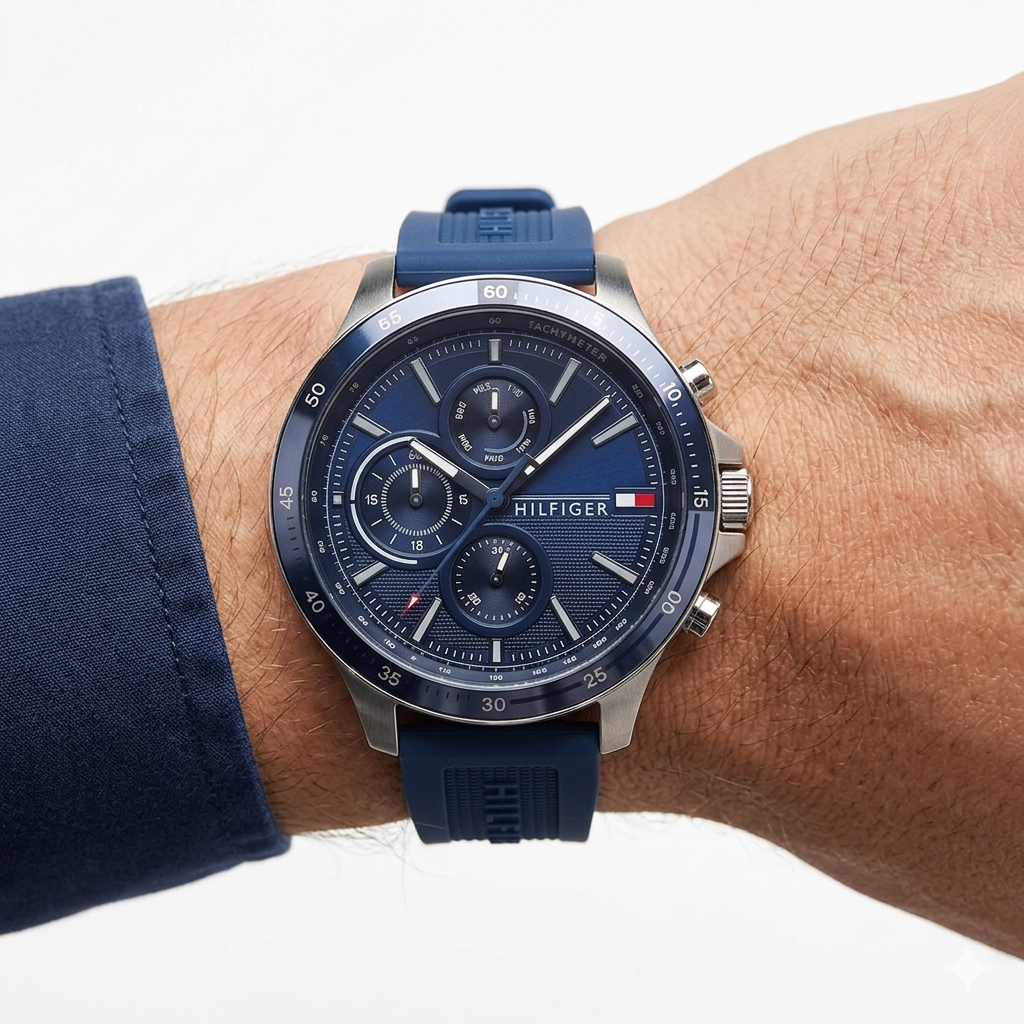 Tommy Hilfiger Blue Dial Watch ⌚💙 Timepiece
