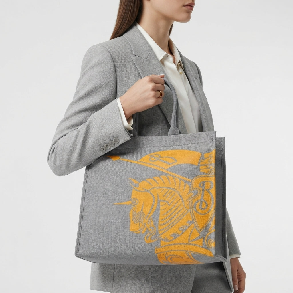 Burberry Horse and Knight Graphic Tote Bag