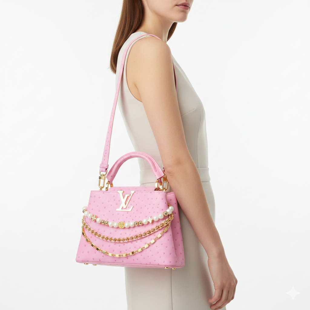 Louis Vuitton Capucines BB Ostrich Leather Handbag 👜✨🌸