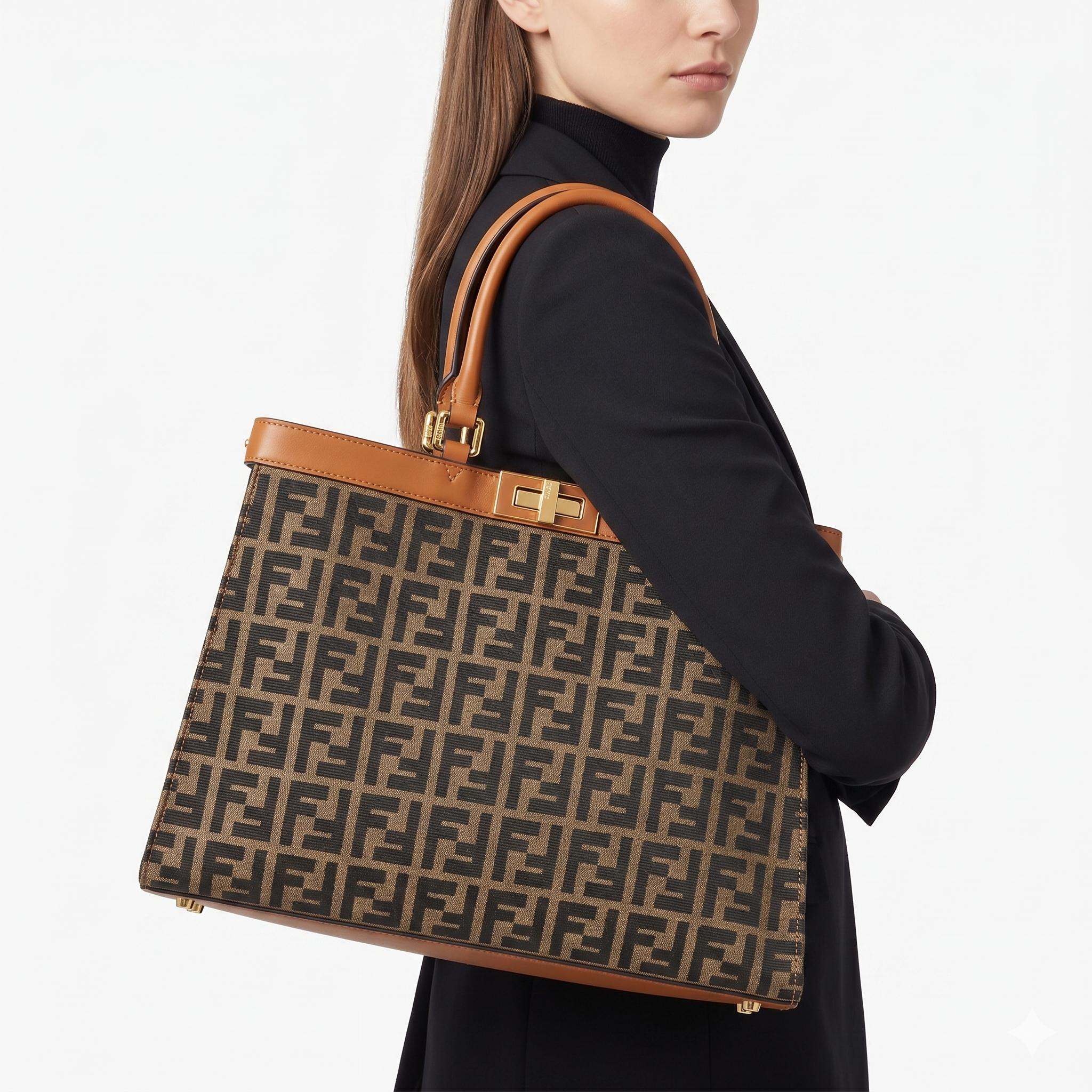 Fendi: Brown & Black Signature Bag 👜💼