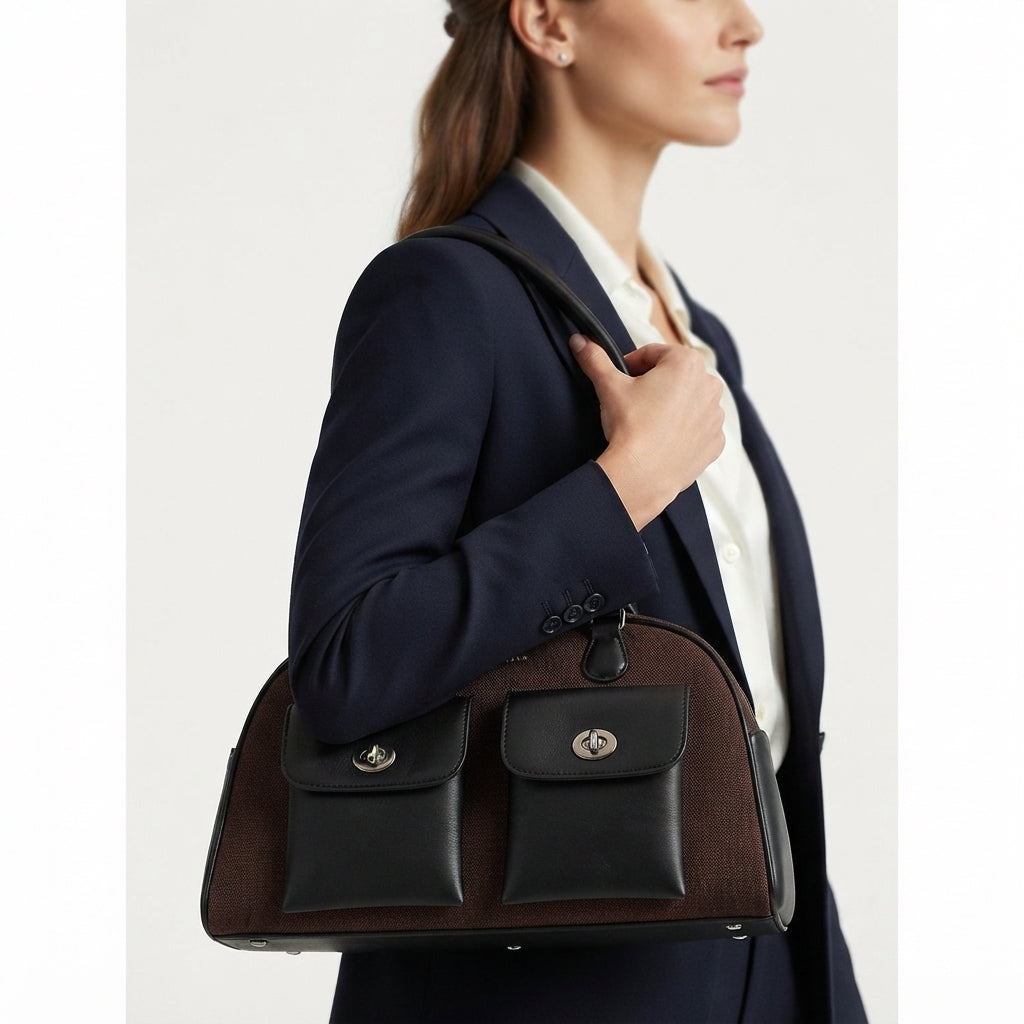 David Jones Multi Pocket Everyday Shoulder Bag