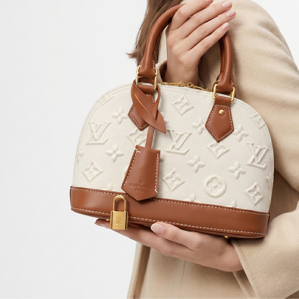 Louis Vuitton White Embossed Monogram Bag 👜🤍