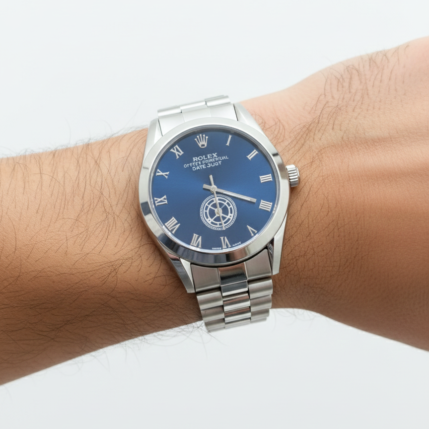 💙 Rolex Oyster Perpetual Datejust Deep Blue Roman Dial 👑