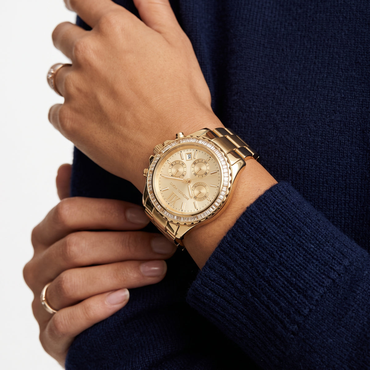 Michael Kors Everest Gold Tone Chronograph Watch