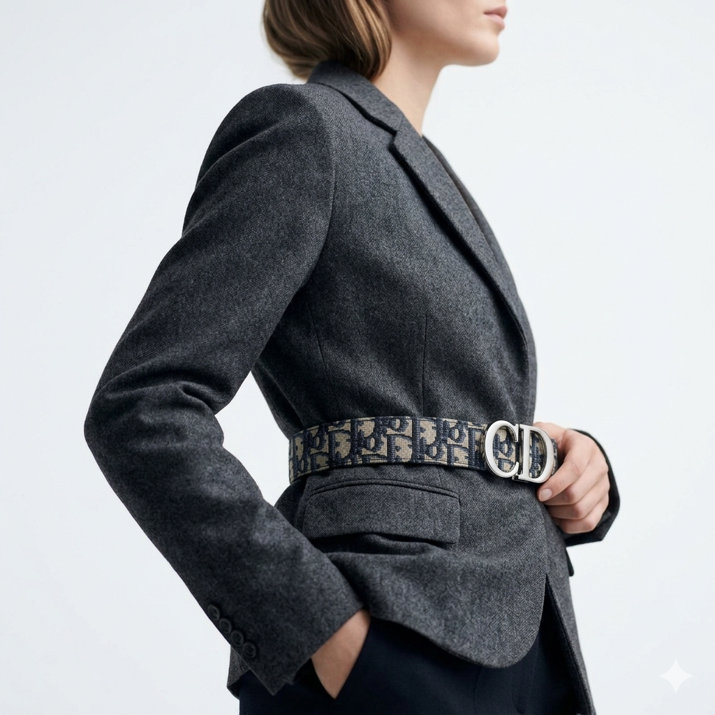 Dior Oblique Jacquard Belt with Silver CD Buckle 👜✨💎