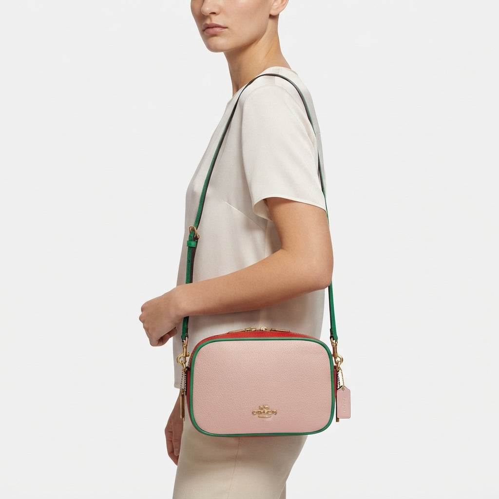 Coach Colorblock Leather Camera Bag
