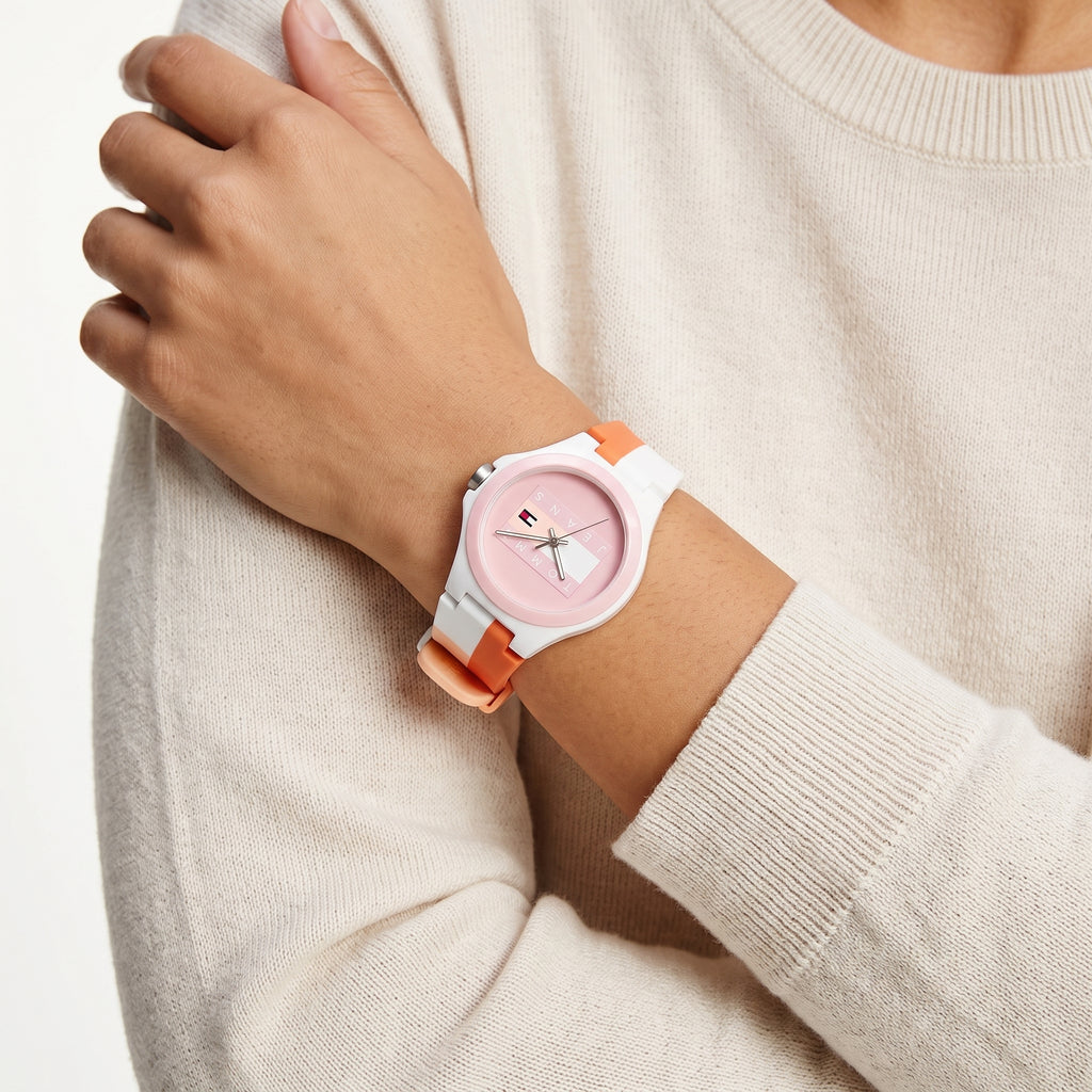 Tommy Hilfiger Jeans Multi-Color Silicone Watch