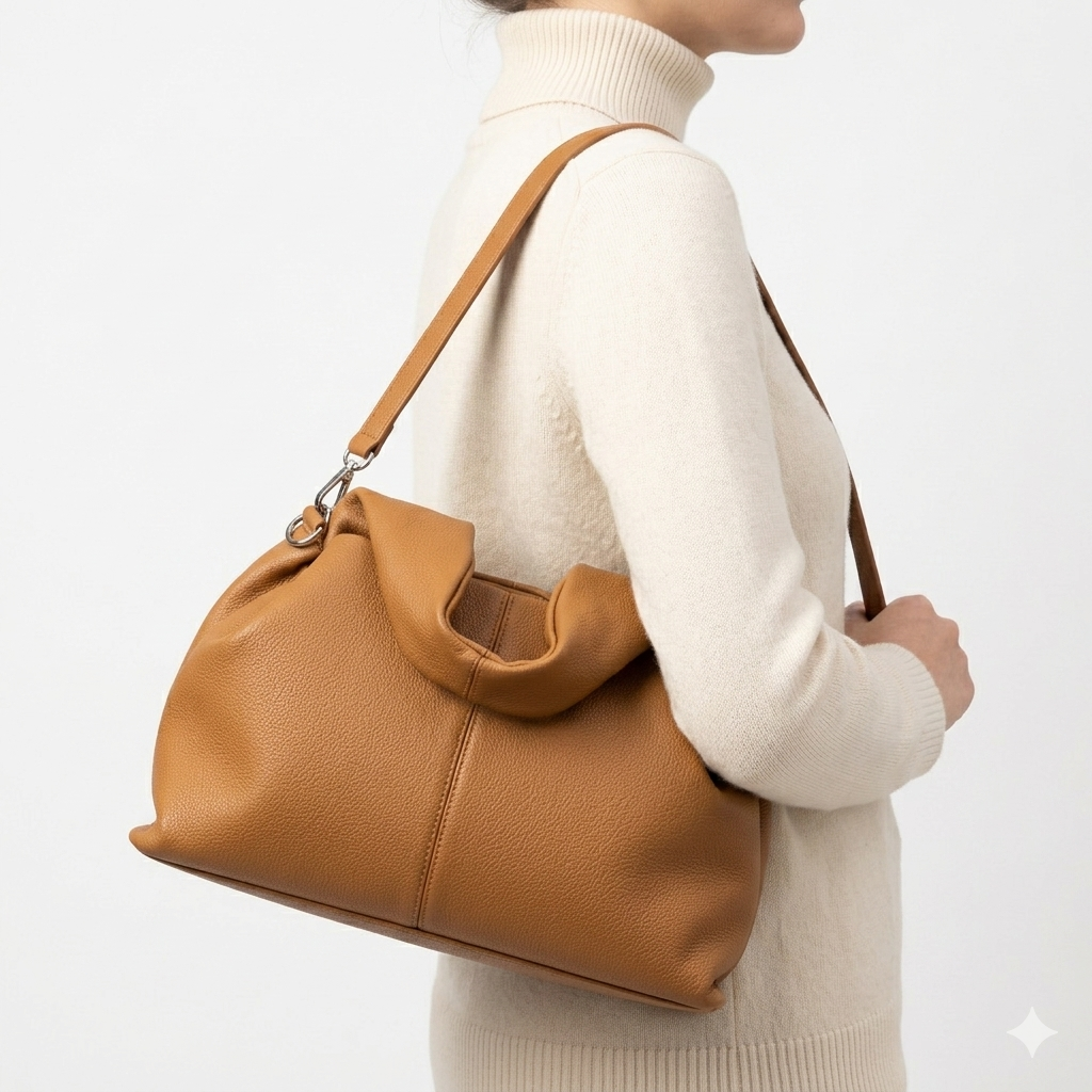 Polène: Structured Handbag 👜 in Brown 🤎 or Black ⚫
