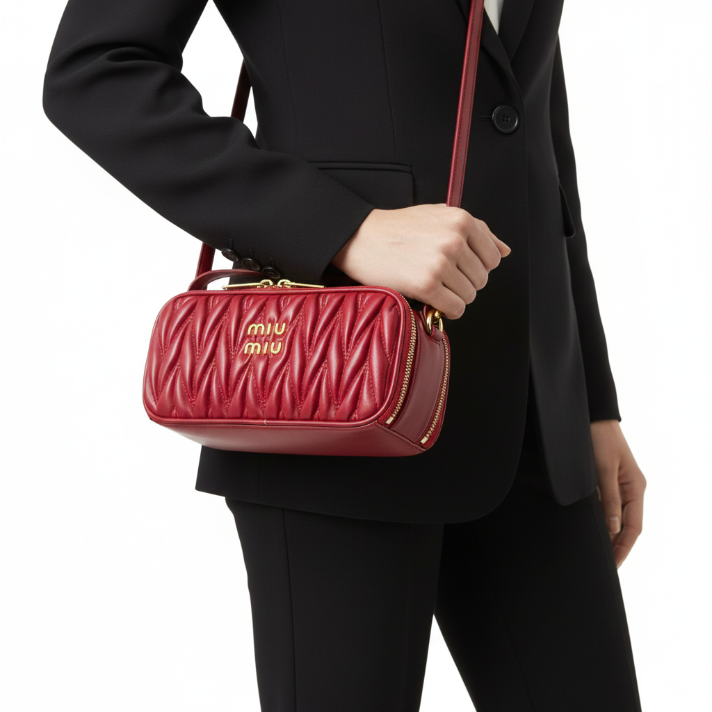 Miu Miu Matelassé Leather Vanity Case 💄🌹✨