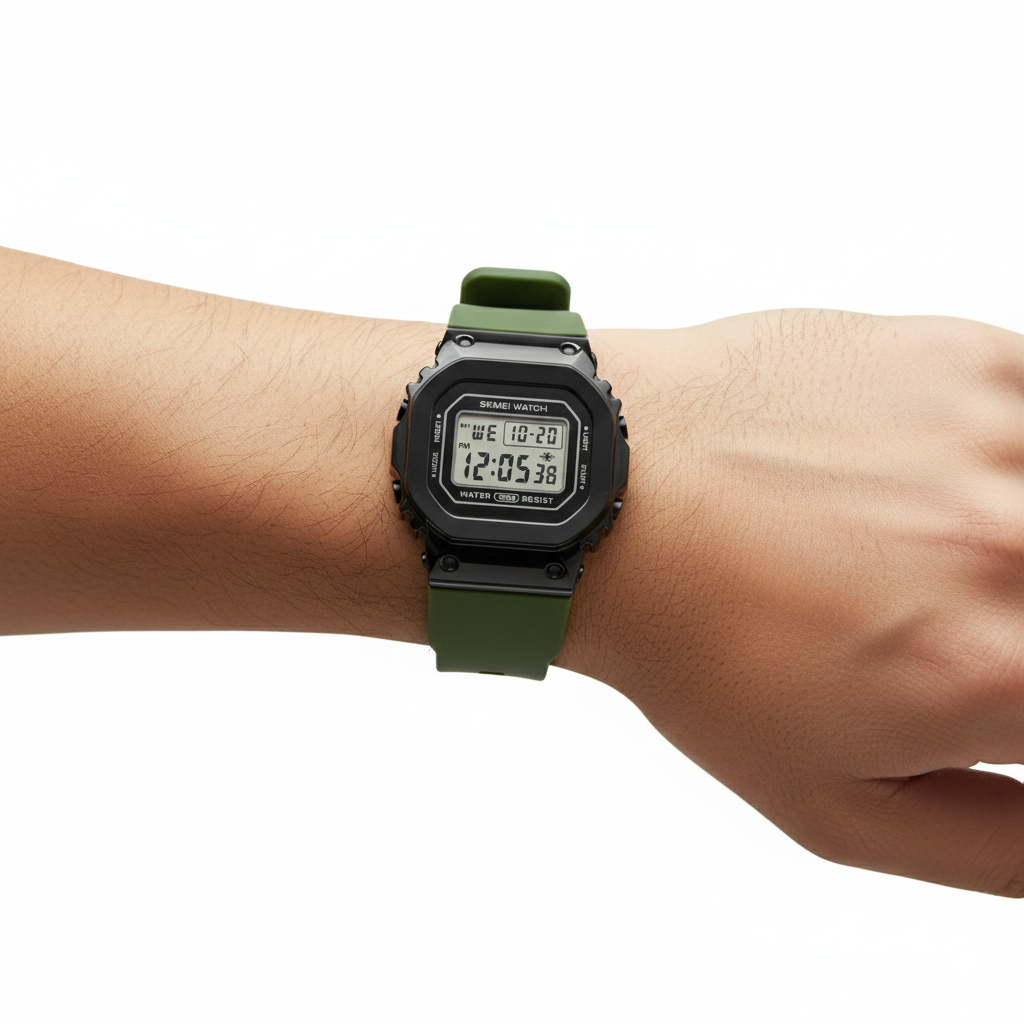 SKMEI Rugged Military Style Digital Sports Watch ⌚️🌲⛰️