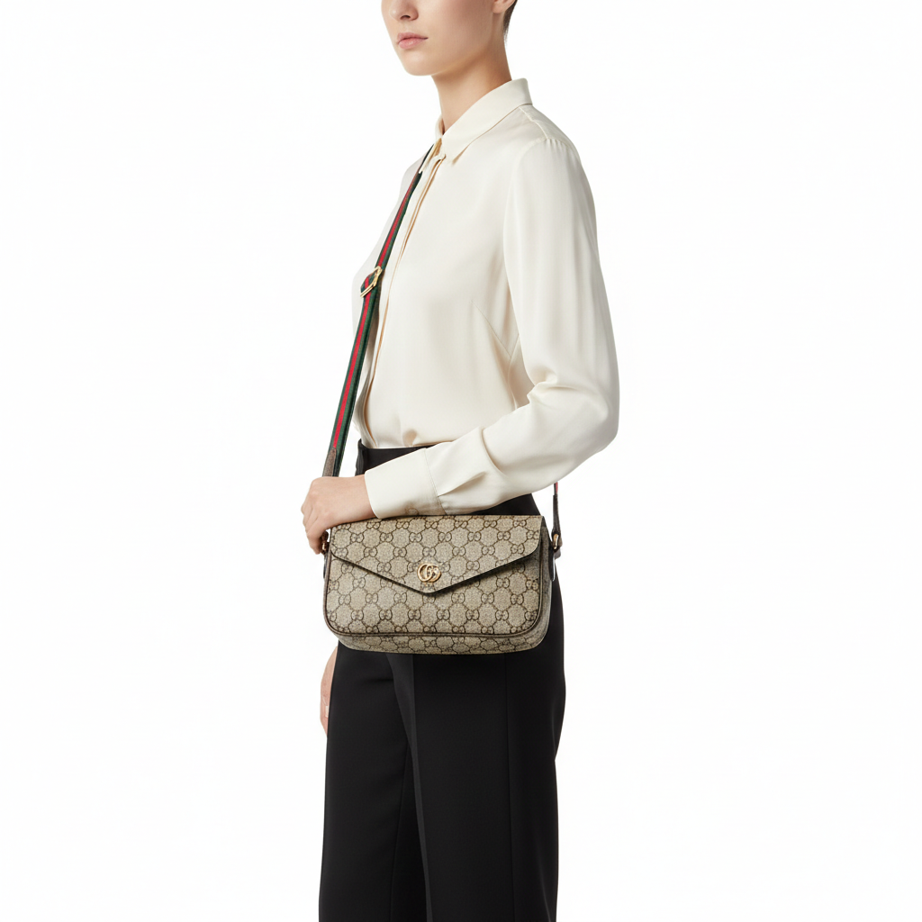 Gucci GG Supreme Monogram Canvas Messenger Bag 👜✨🇮🇹