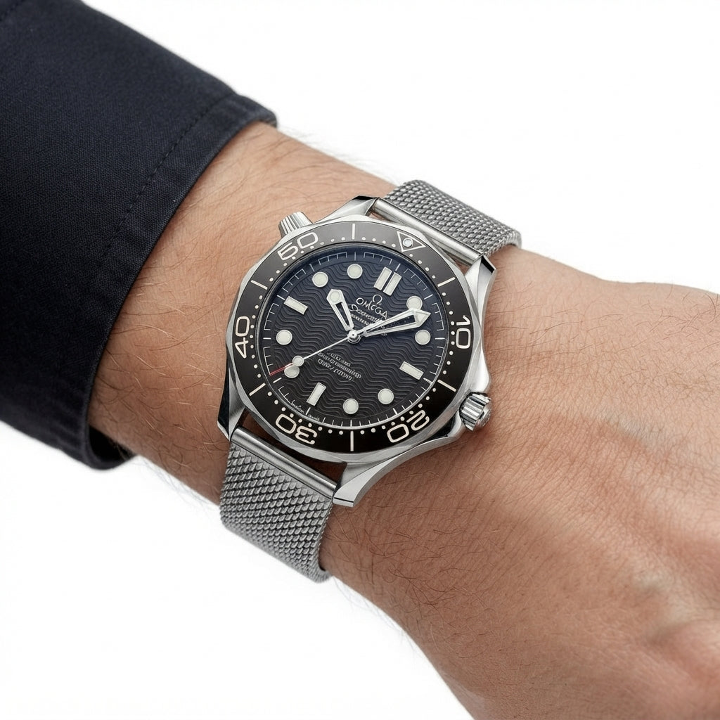 Omega Seamaster Professional 300m Master Chronometer Mesh Watch