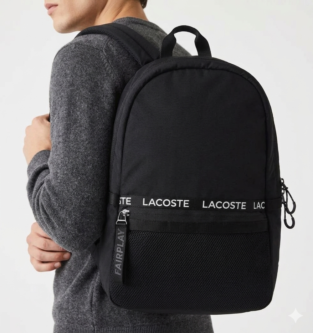 Lacoste Active Backpack with High Contrast Lining 🐊🎒✨