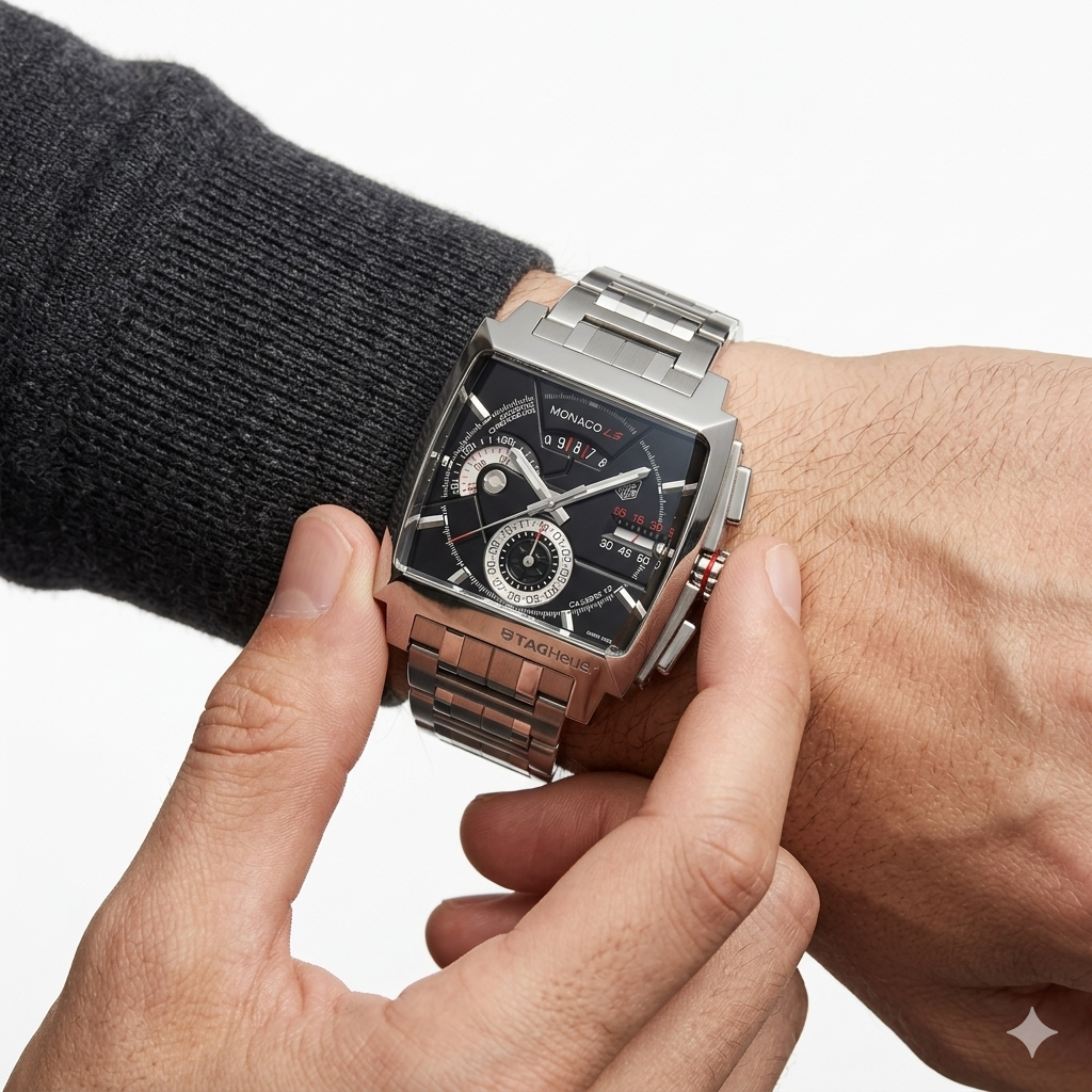 Silver Stainless Steel Men's Watch ⌚⚫⚪