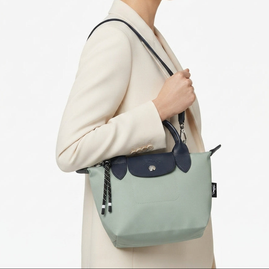 Longchamp Power Energy VIP X-Small Light Green Bag