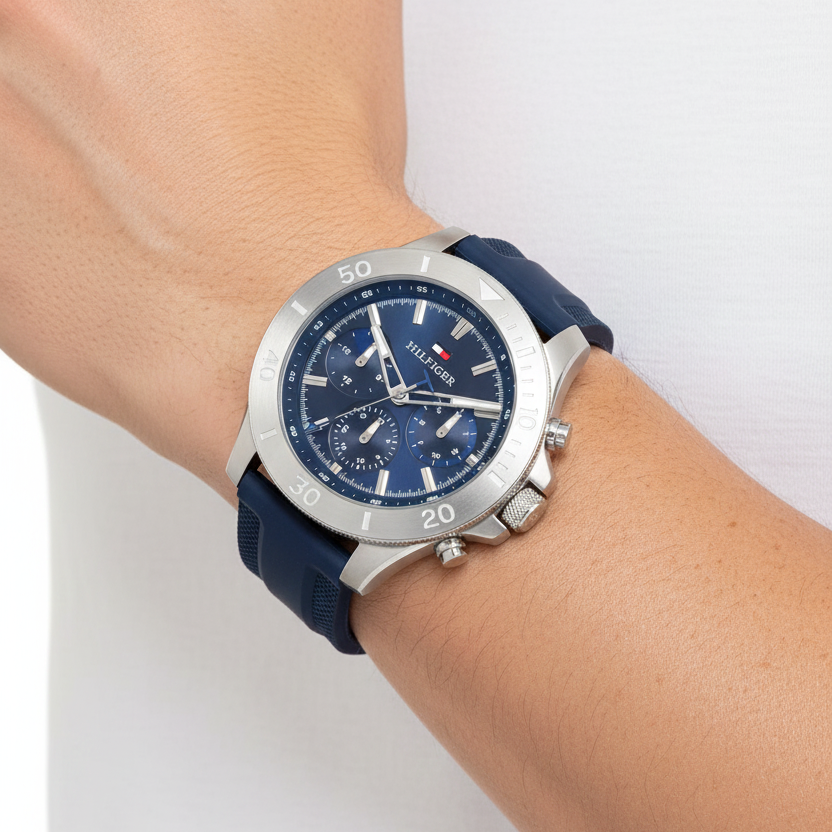 🎁 Blue Hilfiger Watch✨🖤