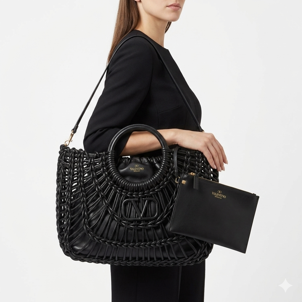Valentino: Brown & Black Bag 🖤👜🤎