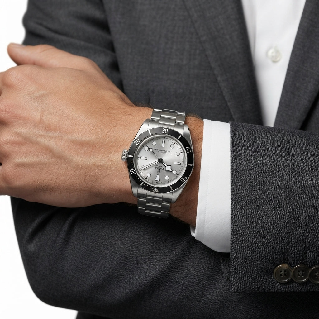 Tudor Black Bay Chronometer Silver Dial Stainless Steel Watch