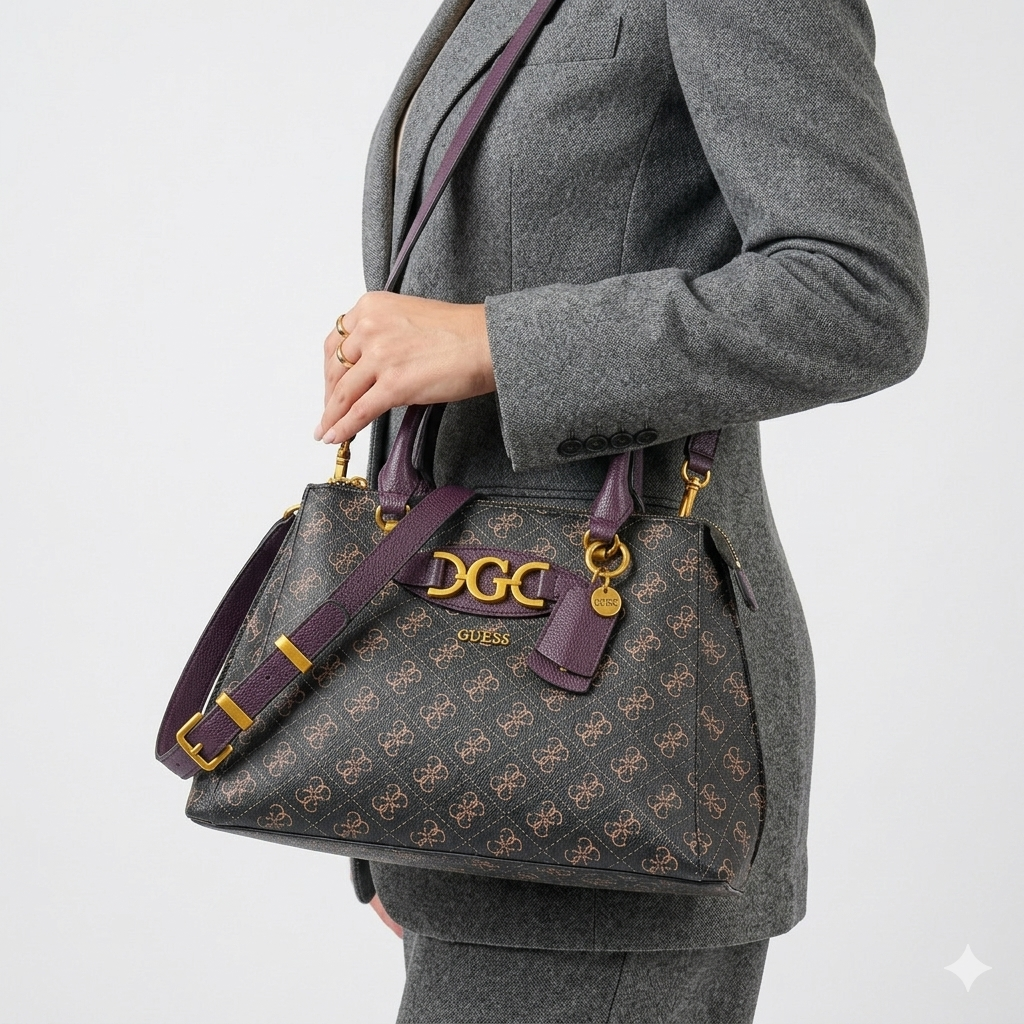 🖤 GUESS Chic Colorblock Bag 💜🤎