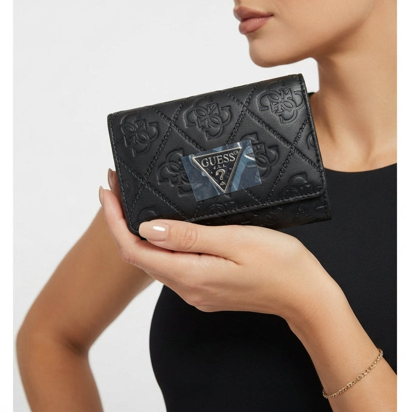 Guess Signature Embossed Logo Wallet