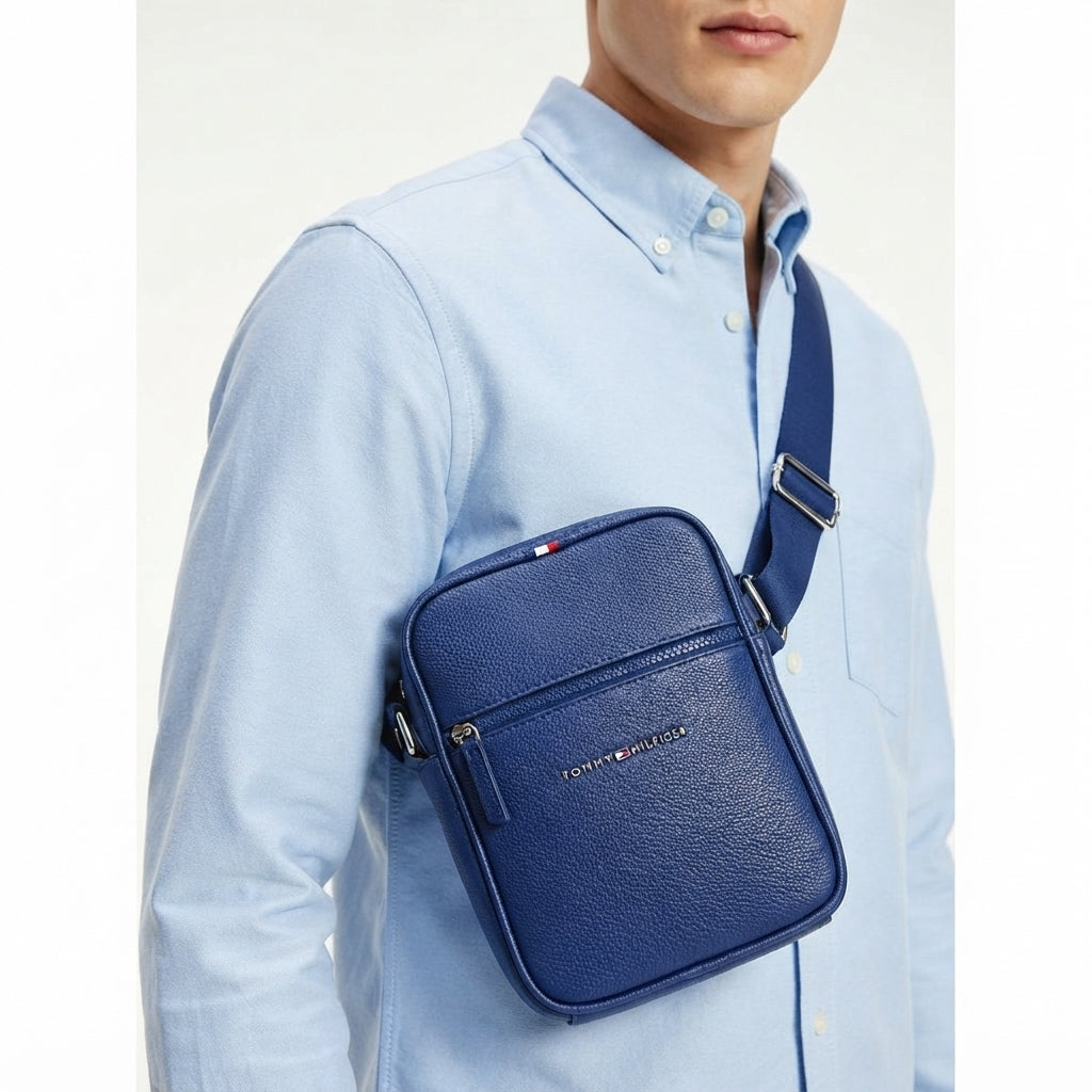 Tommy Hilfiger Textured Faux Leather Crossbody Bag