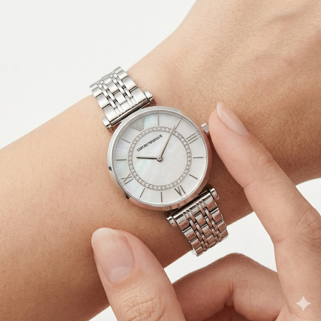 Silver Stainless Steel Women's Watch ⌚✨