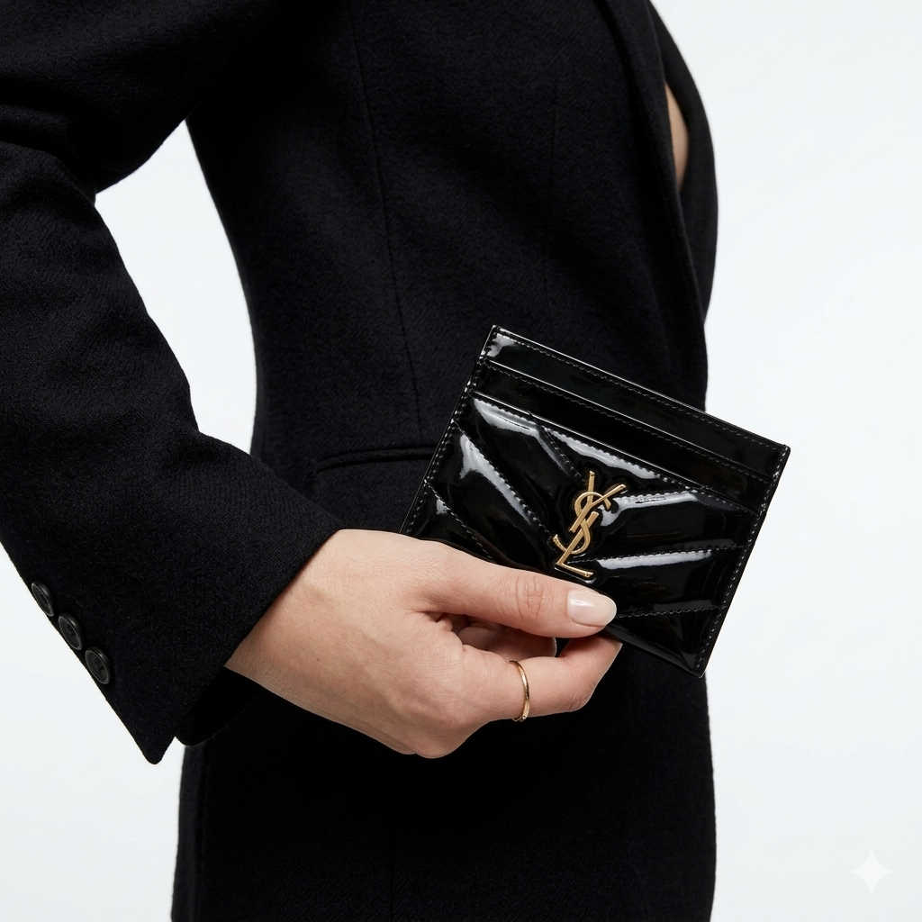 Y.S.L. Black Card Holder 🖤 Top Quality Wallet