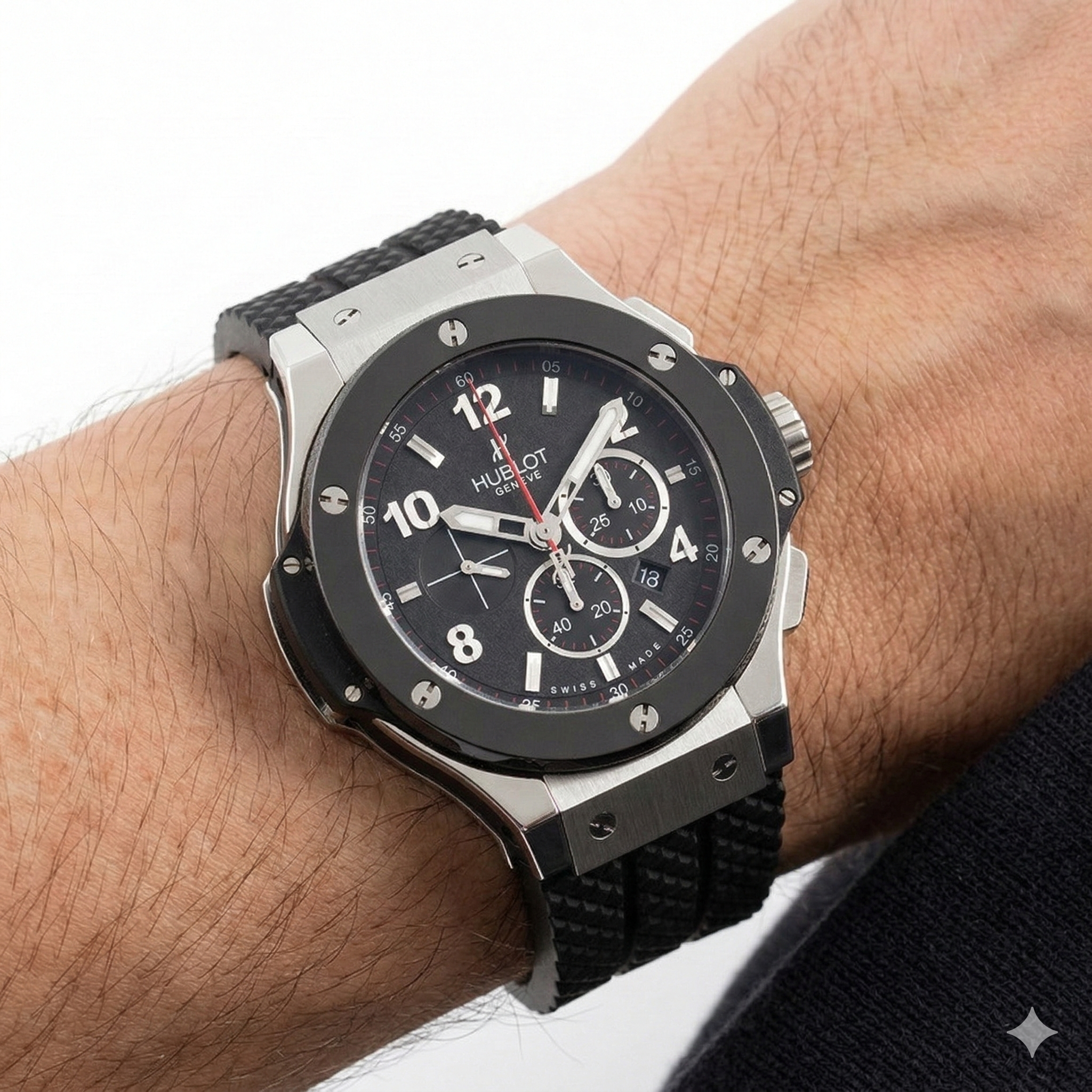 HUELOT Swiss Design Japanese Semi-Original Black Watch 🖤⌚