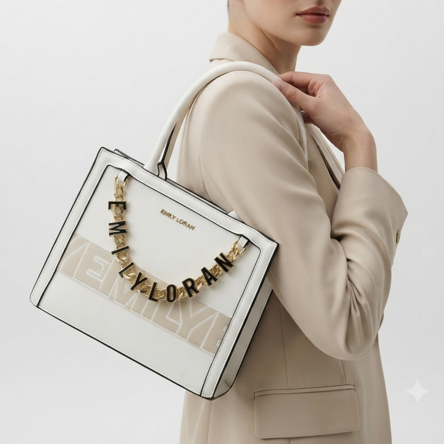 Emily Loran Chic Monochrome Crossbody Handbag 👜✨