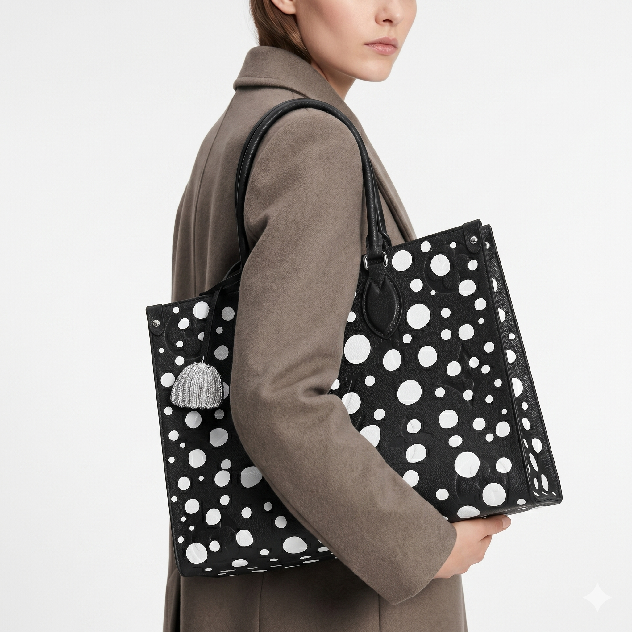 Polka Dot Pattern Tote Bag in Black or Red ⚪🔴