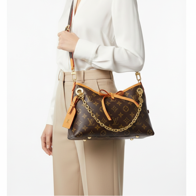 Louis Vuitton Monogram Vavin Hobo Bag with Gold Chain Detail 👜✨🎀