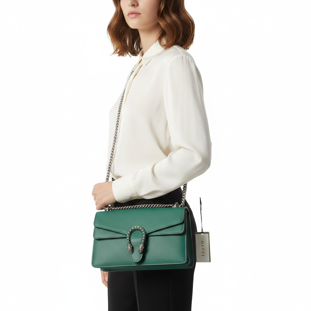 Gucci Dionysus Emerald Green Shoulder Bag 🐍✨💚