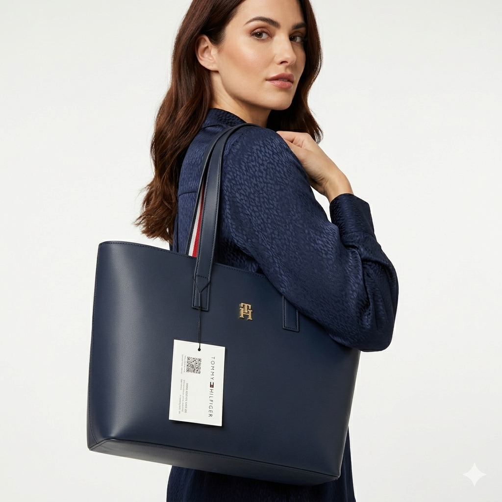 Tommy Hilfiger Blue Tote 💙 Carry-All Style
