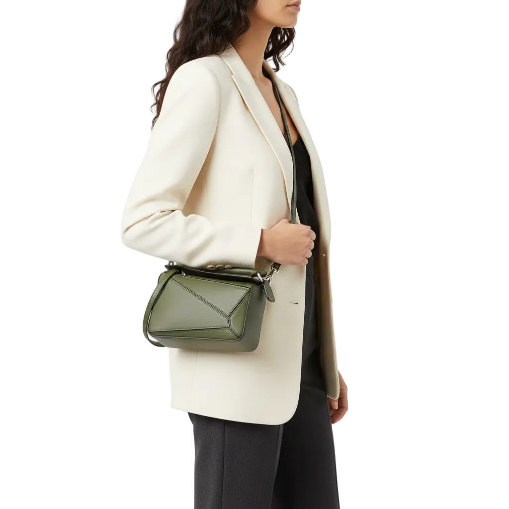 Loewe Mini Puzzle Bag in Hunter Green 🧩 👜 ✨